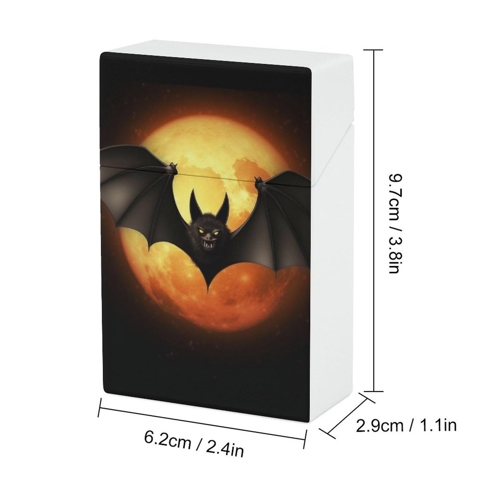 Amazon.com: Halloween Bat Cigarette Case Box King Size 85mm 20 Capacity  Push to Open Waterproof Cigarette Case for Women Men Pocket Cigarette  Holder Case Vintage Cigarette Box : Health & Household
