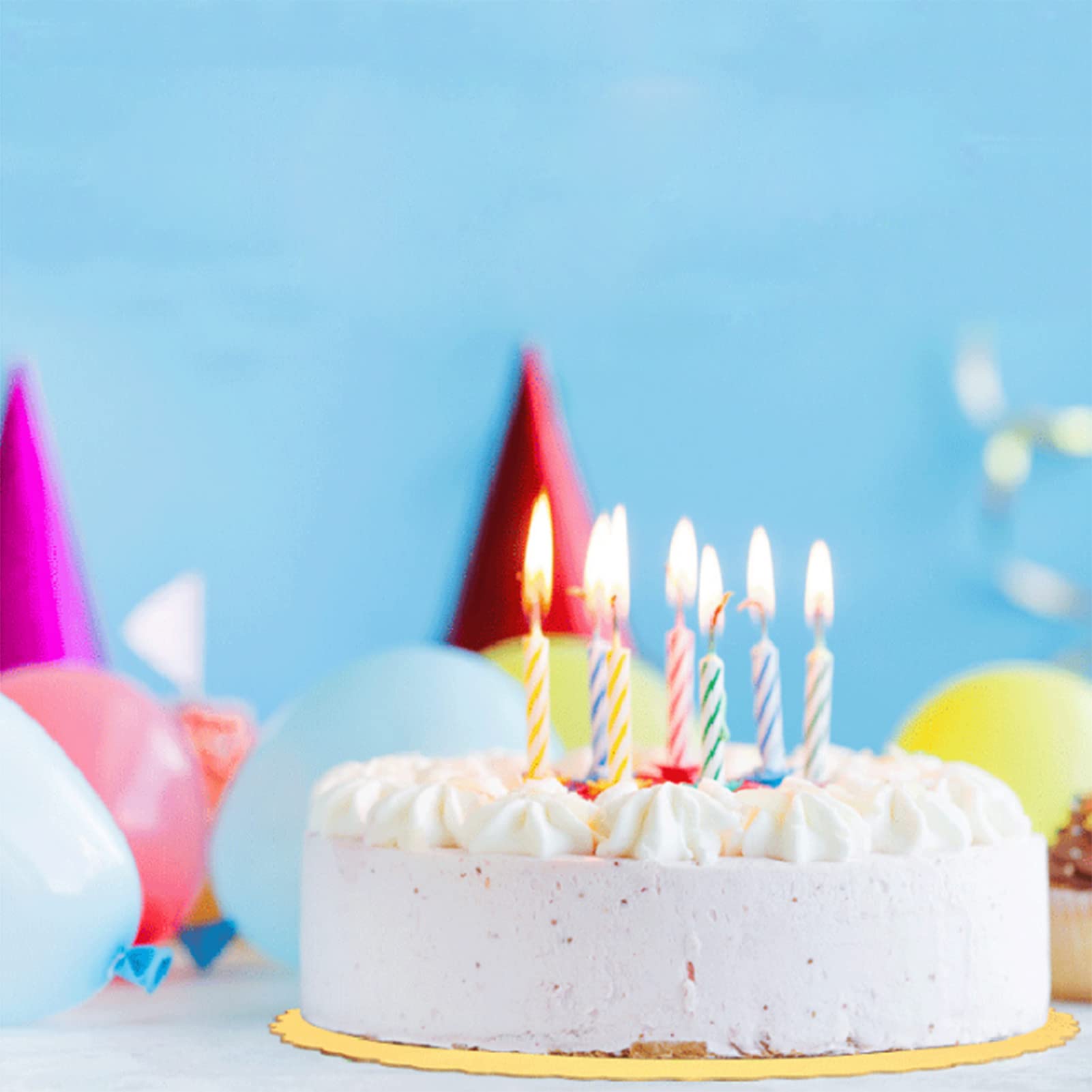 Tissting 10 Piezas de Tableros para Tartas Bases de Cartón Redondas para Tartas Soporte Inferior Utilizable de Doble Cara Grueso Tablero Impreso para Tartas Disponible en 3 Tamaños(12in)