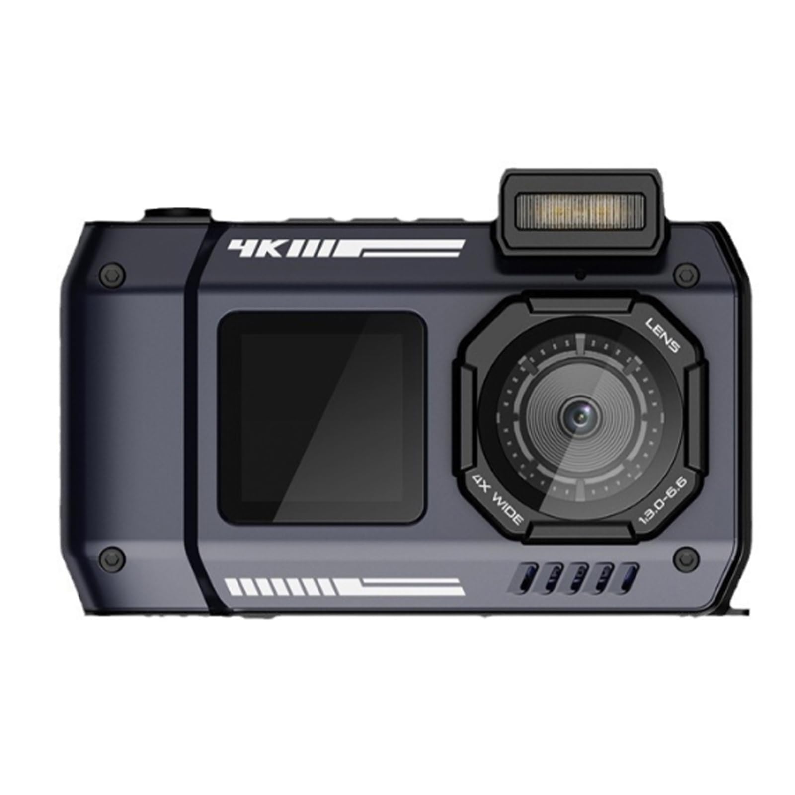 Cámara digital de píxeles de alta resolución de 6500 W con zoom 10 x IP68 cámara digital impermeable para un uso versátil