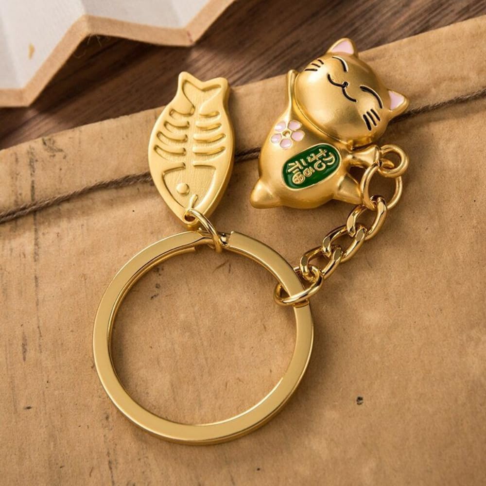 Lucky Cat brelok do kluczy ze stopu akcesoria torby samochodowej