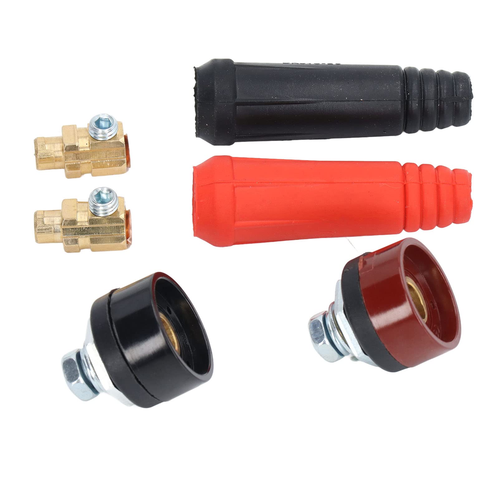 12-Piece Quick Fitting Welding Cable Panel Connector Set for Stable Power Ply