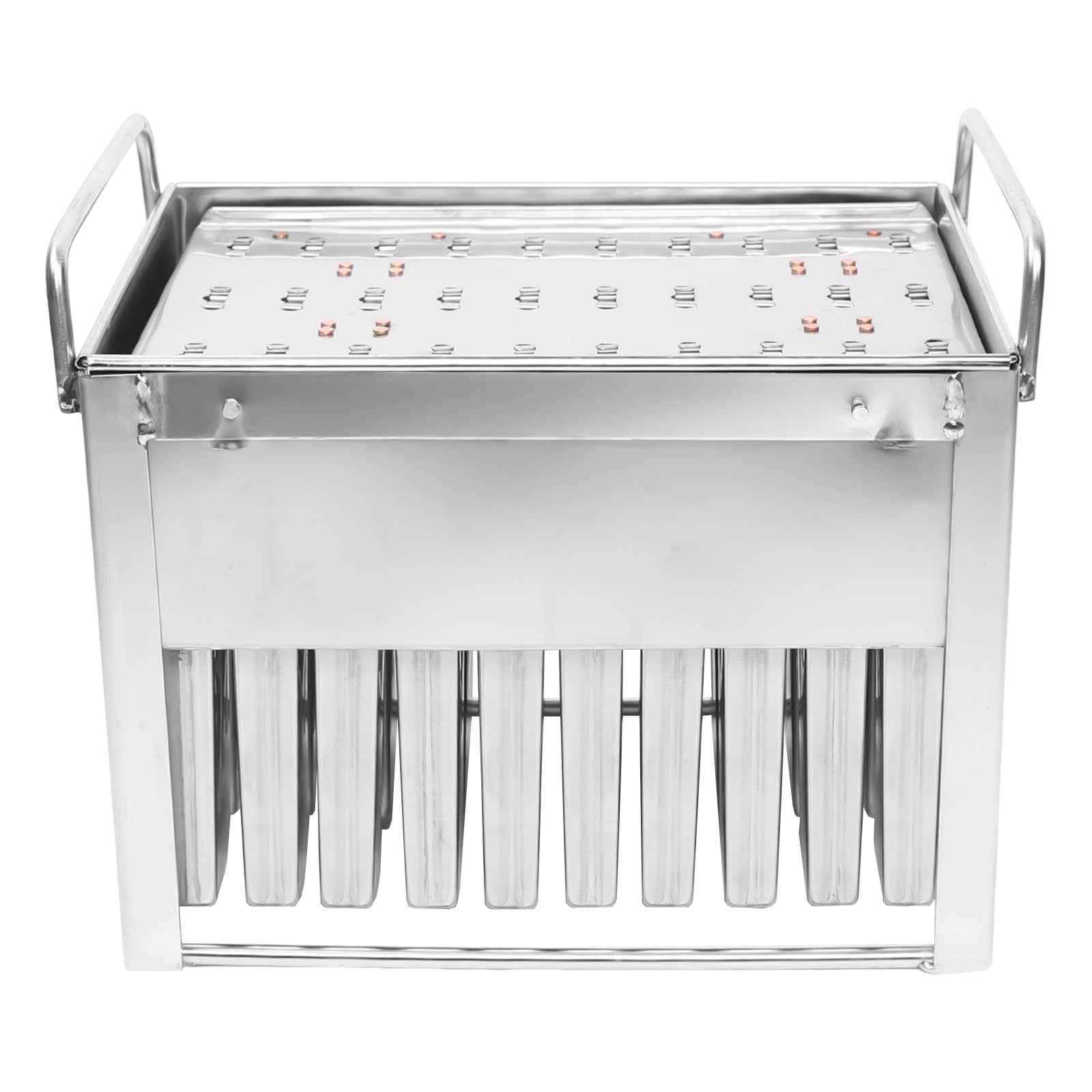 Moldes de acero inoxidable para polos de hielo, paquete de 30, moldes de