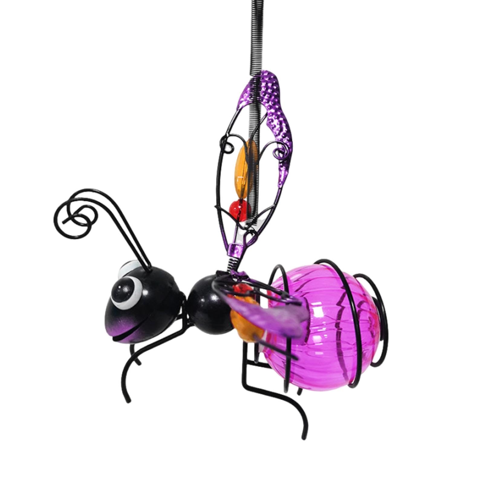 Wpsagek Solar-Powered Bee Light - Solar-Powered Garden Bee Light | Garden Decor Bee Lamp with Bouncy Springs and Lanyard, Decorative Solar Bee Light for Tree Branch, Fence — image 1