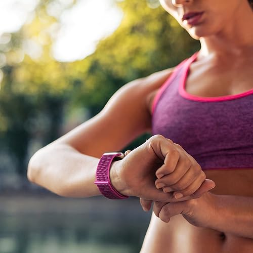 Miniatura 7 de Paquete de 10 bandas de nylon suaves compatibles con Apple Watch para mujeres y hombres de 38 mm, 40 mm, 41 mm, 42 mm, 44 mm, 45 mm, 49 mm, correa