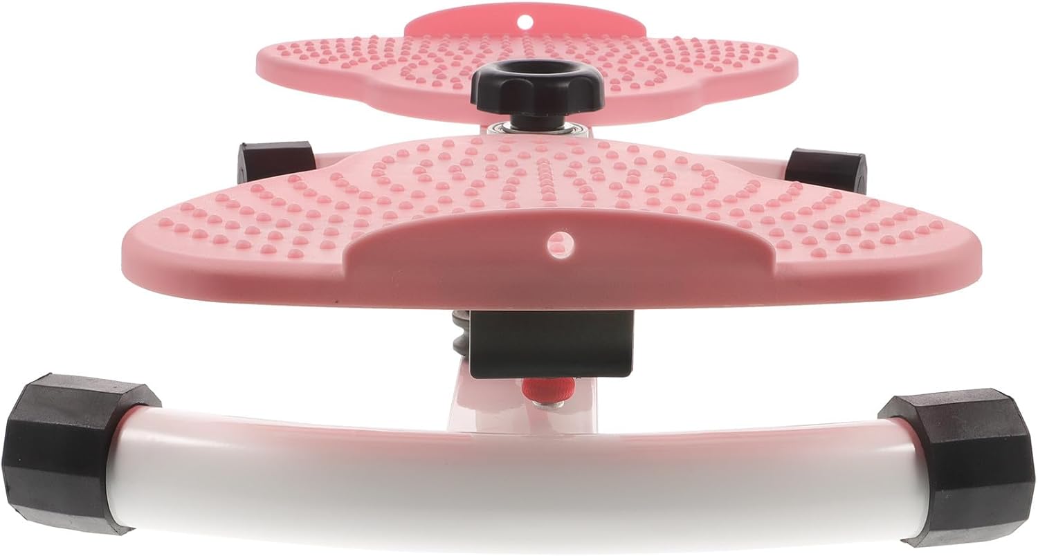 Wakauto Twisting Waist Disc with Rope Home Fitness Slimming Rotating Board Pink Silent Waist Trainer for Female Weight Loss and Abdominal Exercise