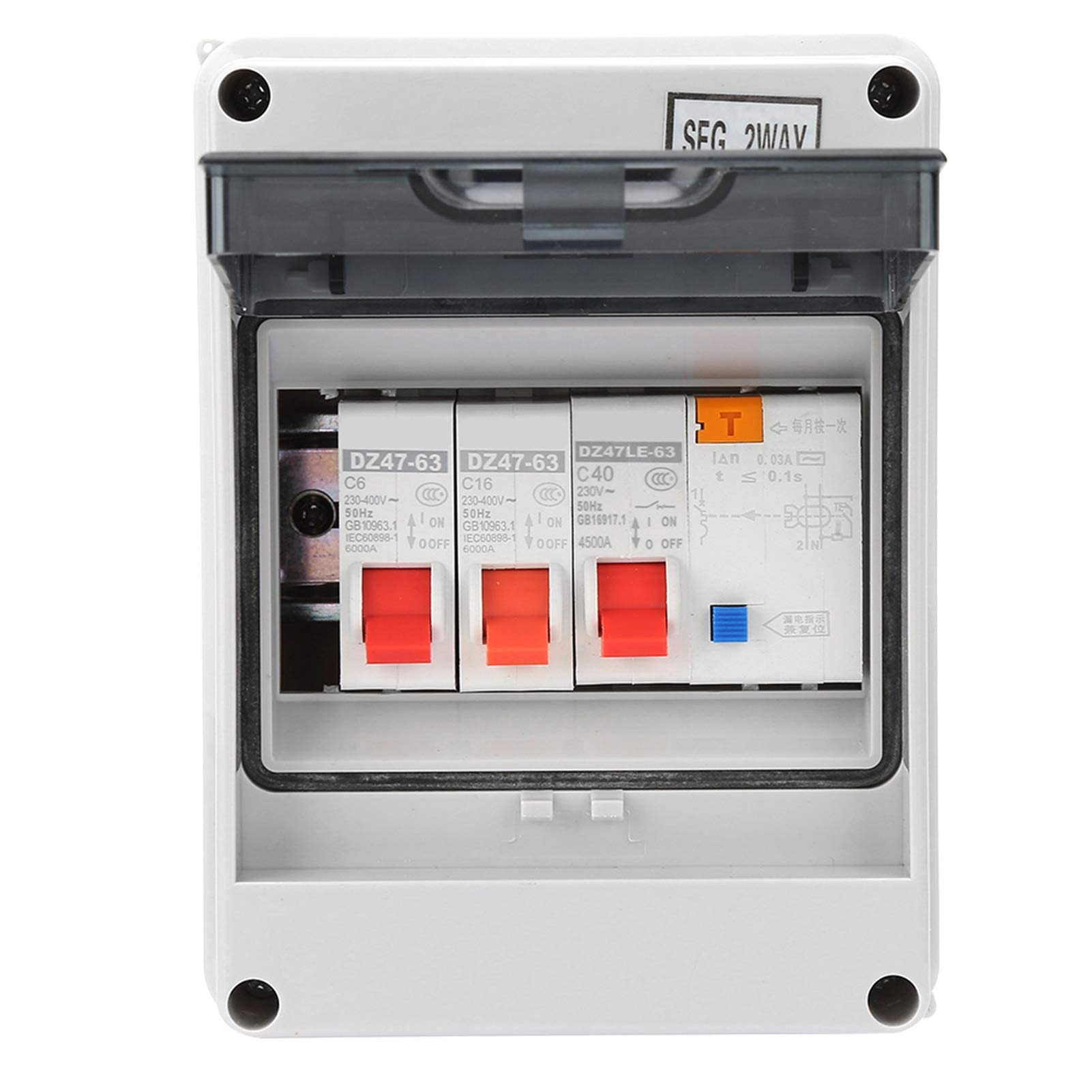 Buy 2 Way Consumer Unit Circuit Breaker Panel, Garage Consumer Unit