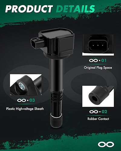 Vista 1770 de SCITOO 1 bobinas de encendido con 4 bujías de iridio para Chevrolet 2011-2015 Cruze 1.4L 2016 Cruze Limited 1.4L 2012-2020 Sonic 1.4L 2013-2021 Trax