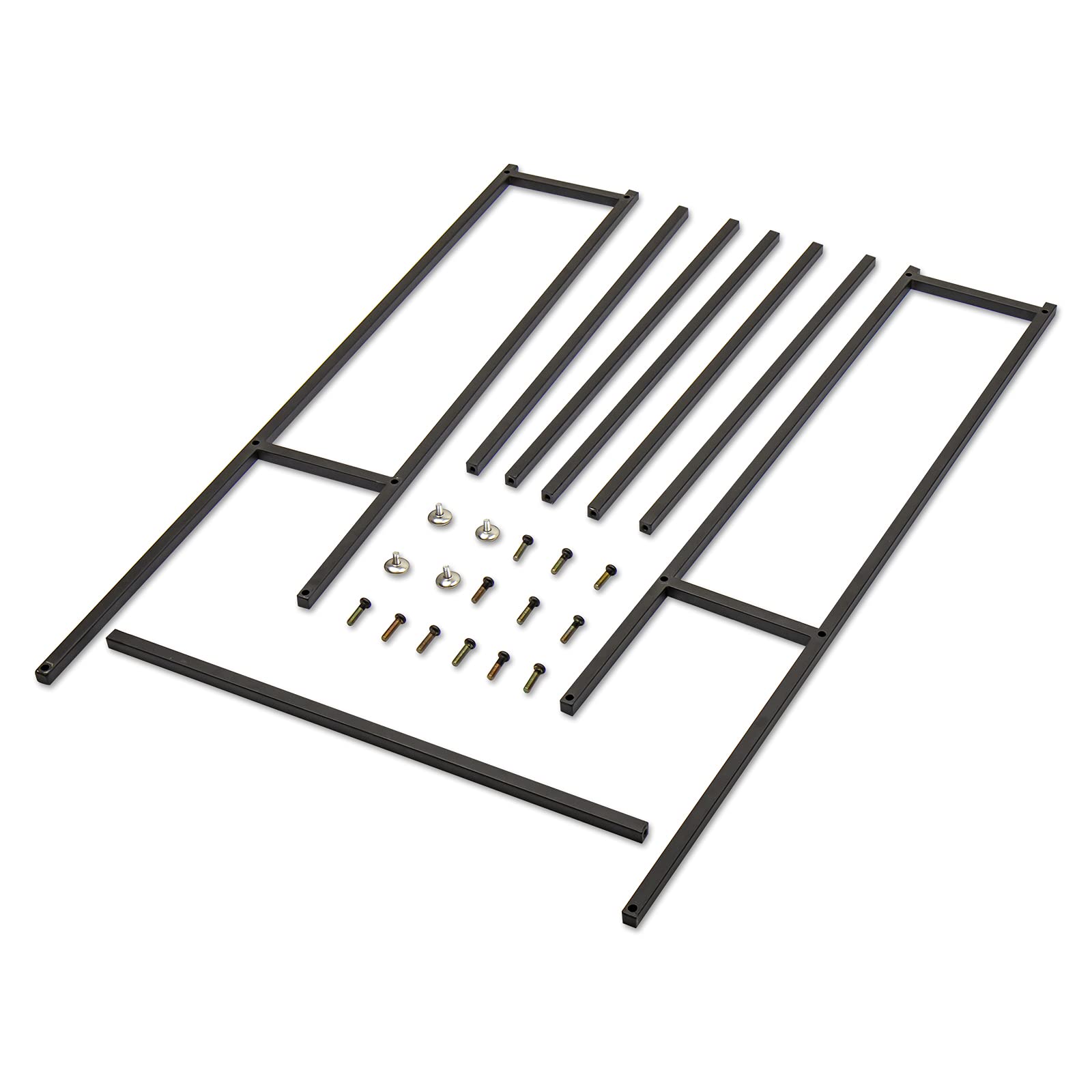 Wing Toallero de pie Negro Metal Toalleros repisa para baño con 2 Barras, Elegante baño toallero en Estilo Moderno, H 110cm,85×20×110cm(L×W×H)