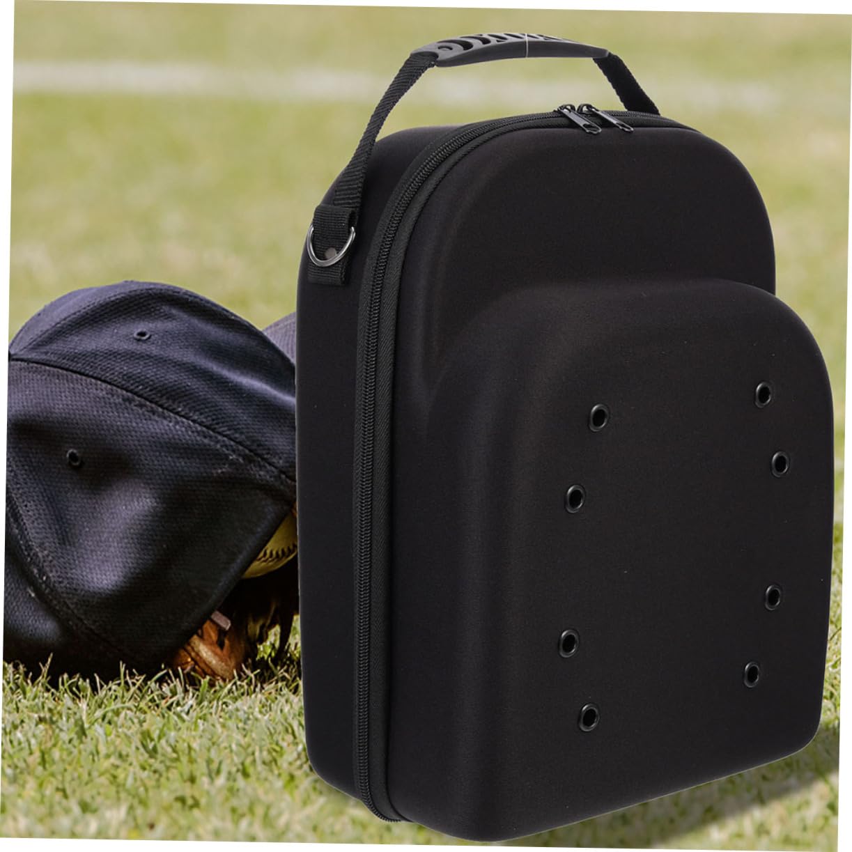 FOMIYES 2pcs Baseball Caps Storage Box Travel Hat Carrier Case for Baseball Caps Black Lightweight Protective Hat Organizer for Travel and Storage