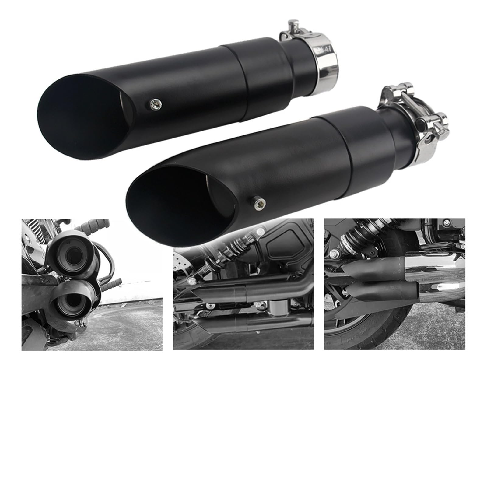 Système D'échappement Slip-on pour Scout Bobber Sixty Rogue Twenty 2015-2023, Silencieux Shorty GP avec DB Killer Tuyau d'échappement