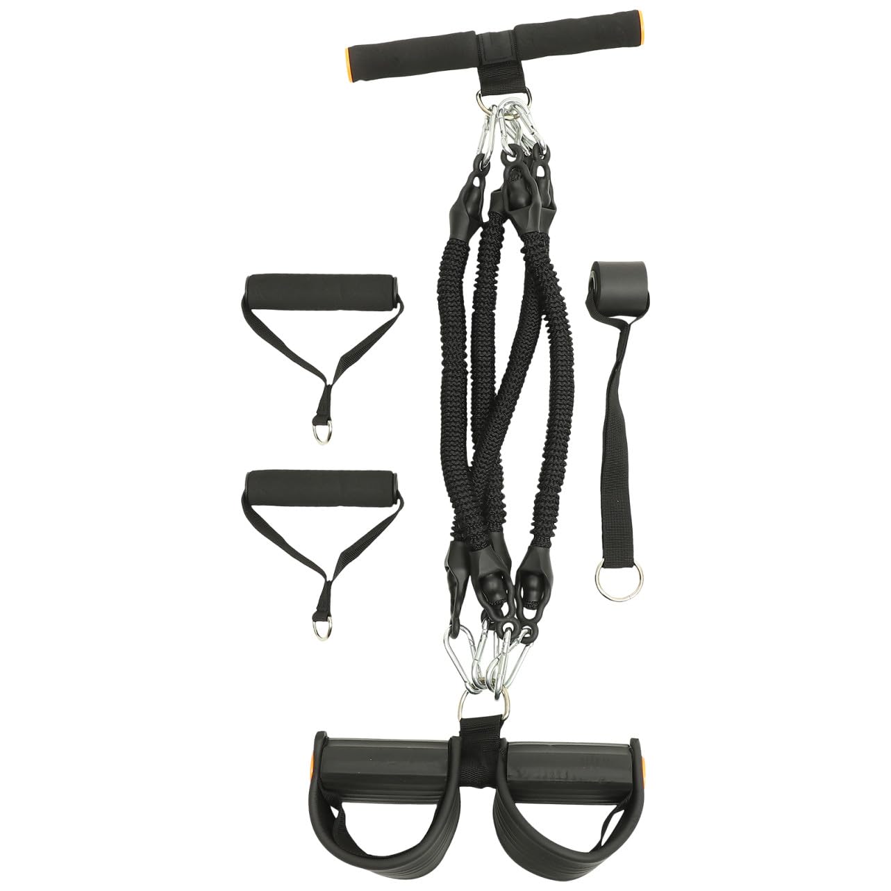 Alasum Corda Elastica Pedale per Esercizi Addominali Fascia di Resistenza, Attrezzatura Fitness Portatile in Materiale Ecologico per Allenamento Vita, Gambe e Braccia a Casa