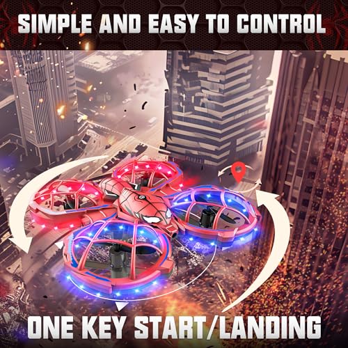 BEZGAR Mini Drone Easy to fly Beginner, LED Remote Control Drones, RC Quadcopter with Auto Hovering, 3 Speed Mode, 360° Flips Stunt, Headless Mode, Obstacle Avoidance, Birthday Gifts for Kids 8-12 - Image 6