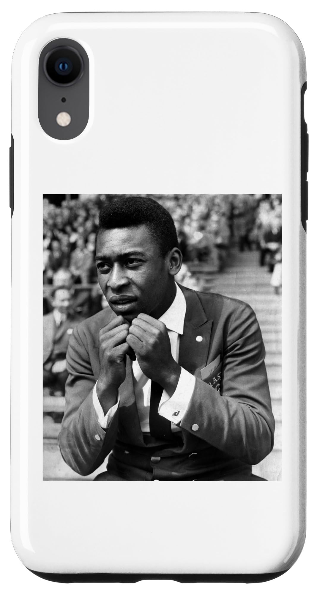 Pele At Brazil V England Wembley 1963 World Cup Football Case for iPhone XR