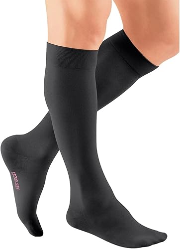mediven Plus para hombres y mujeres, calcetines de compresión de 20-30 mmHg, calcetines altos hasta la rodilla con punta cerrada