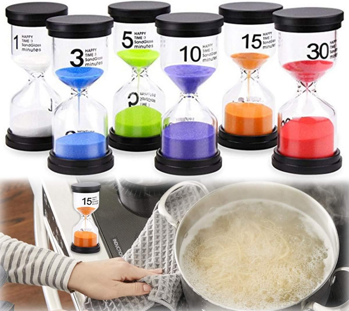Smilerain6個セット 希望者のみラッピング無料 砂時計 サンドタイマー