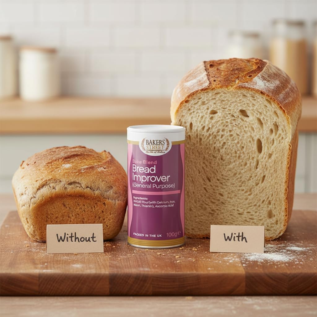 Mejorador de Pan Multiusos Bakers Street 100 g Acondicionador para Masa