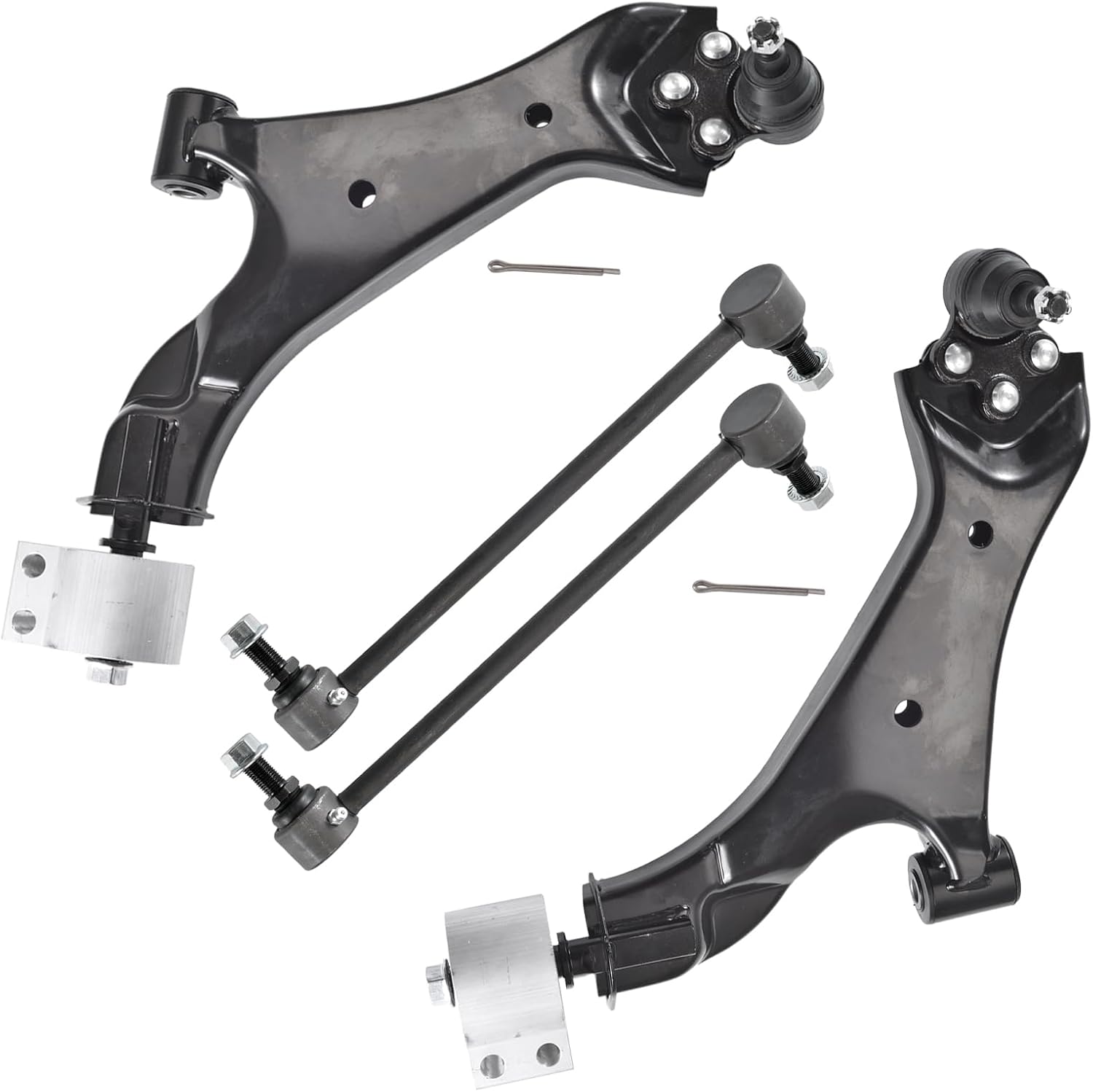 ASTARPRO - 4pcs Front Lower Control Arms with Ball Joint Assembly and Front Sway Bar Links Compatible with 2010-2017 Chevrolet Equinox GMC Terrain