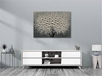 Amazon.com: Alenoss Floral Oil Paintings on Canvas 2840