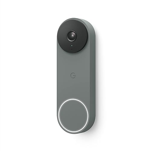 Google Nest Doorbell - (cableado, 2. generación) - Cámara de timbre de video con cable - Cámara de seguridad de timbre - Hiedra