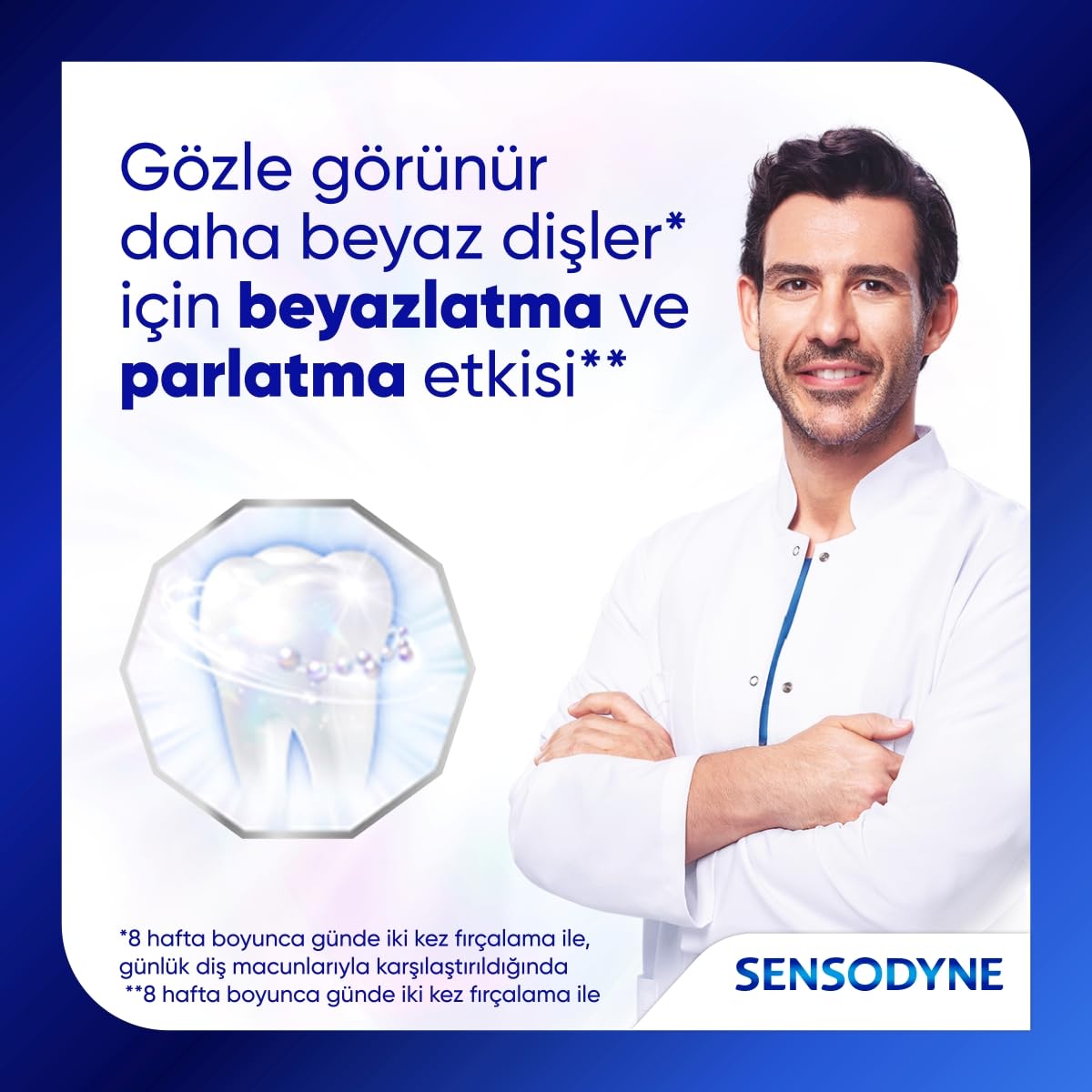Sensodyne Tütün Lekelerine Karşı Uzman Beyazlık Derin Temizlik Diş Macunu 75 Mililitre