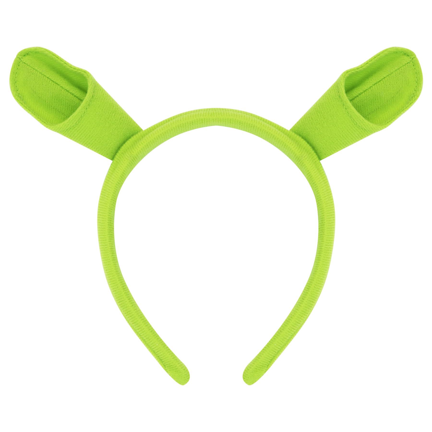 IGMaryBoxFunny Headwear Dressing Up Plush Animal Ears Headband Green Monster Ogre Ears Hairband Festival Theme Party Costume Accessories Halloween Cosplay Hairbands