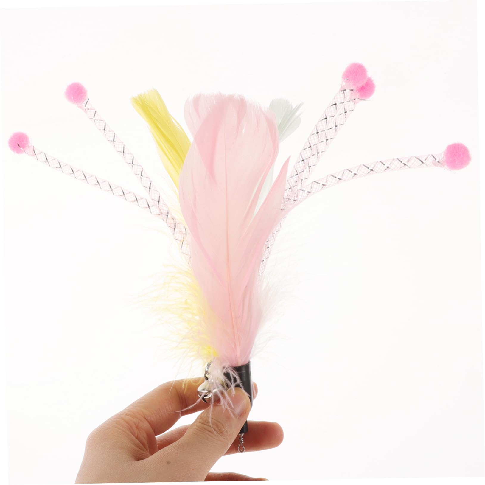 Hohopeti 40pièces Jouets à Plumes pour Chats Recharge De Interactive pour Chat Accessoires De Jeu pour Énergie Et Ennui des Félins