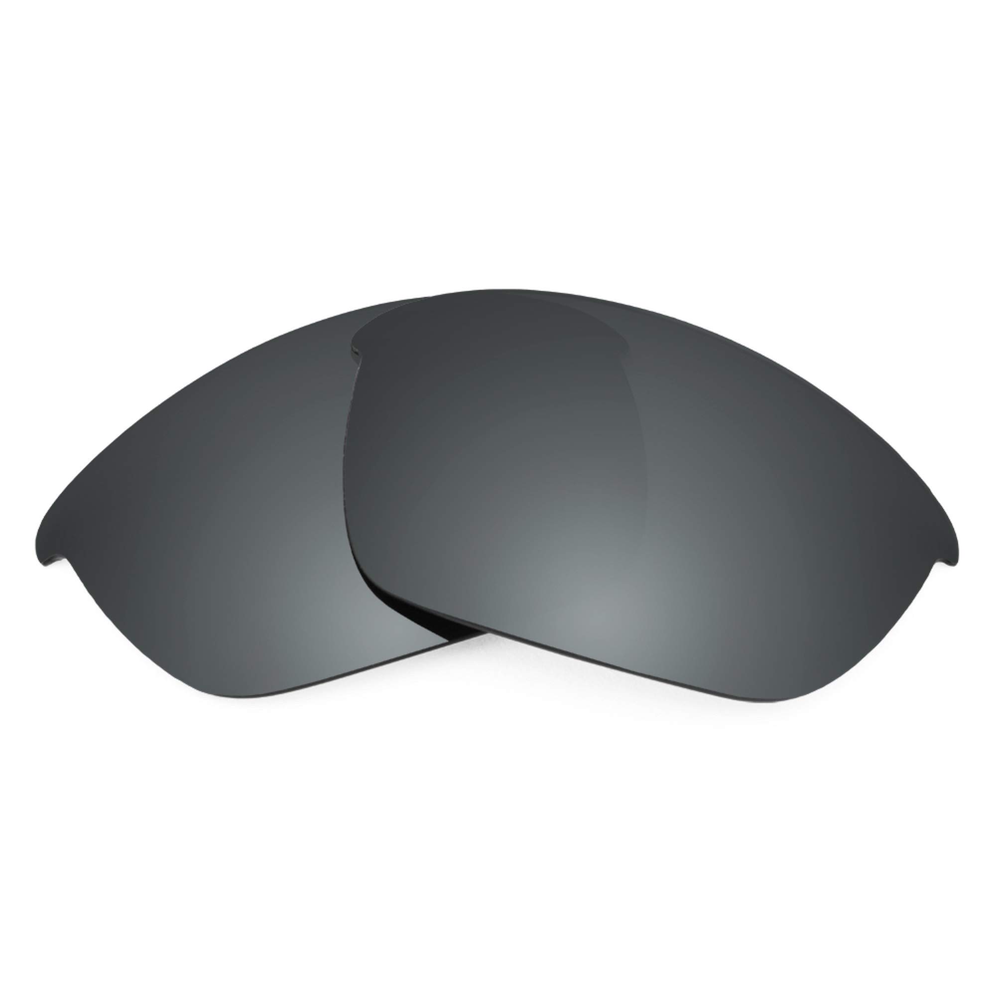 Revant Replacement Lenses for Oakley Half Jacket 2.0 sunglasses, UV Protection, Anti-Scratch and Impact Resistant, Non-Polarized Black Chrome Mirrored