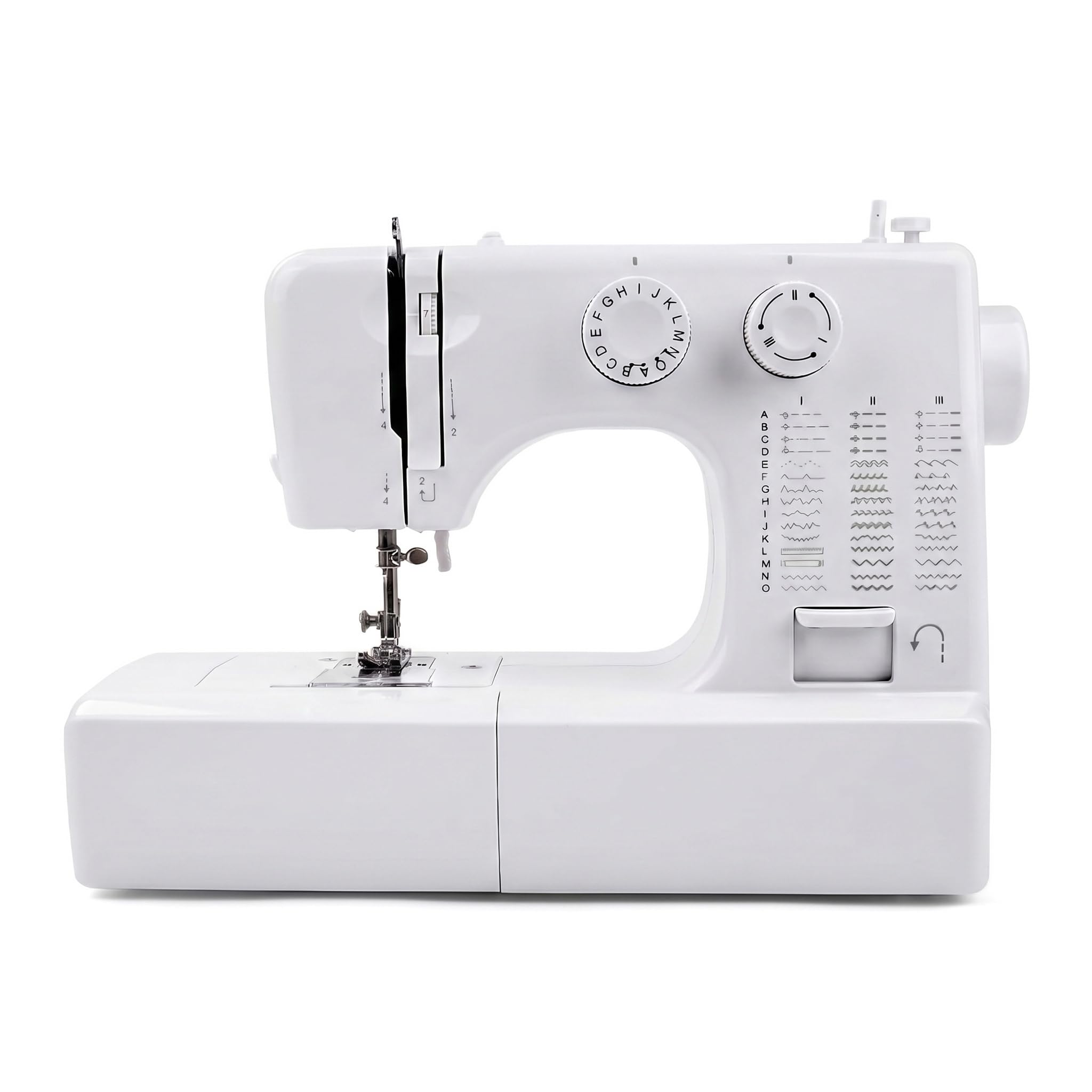 Mini Máquina De Coser para Principiantes, Eléctrica, con 45 Puntadas Y Kit De Costura De 42 Piezas. Máquina De Coser Doméstica Compacta para Adultos, Fácil De Usar Y Portátil.