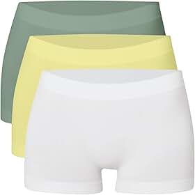 Kit 3 Calcinha Boxer Short Sem Costura Cueca Feminina She by Mash Segunda Pele Anágua