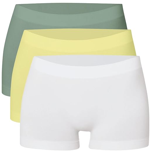 Kit 3 Calcinha Boxer Short Sem Costura Cueca Feminina She by Mash Segunda Pele Anágua