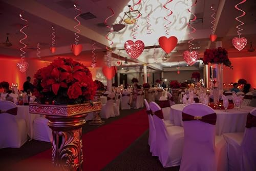 Miniatura 7 de Decoración colgante de corazones con brillantina para el Día de San Valentín, decoración de despedida de soltera, compromiso, bodas, fiesta de