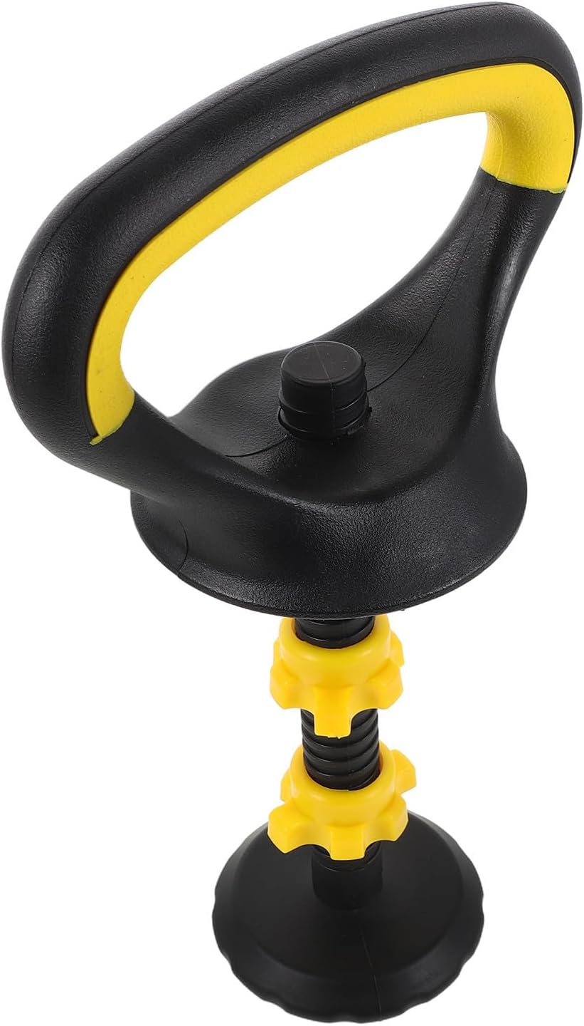 Adjustable Kettlebell Handle and Anti-slip Grip for Dumbbells and Plates with Lightweight Plastic Construction Fitness Accessory for Home and Office Strength Training