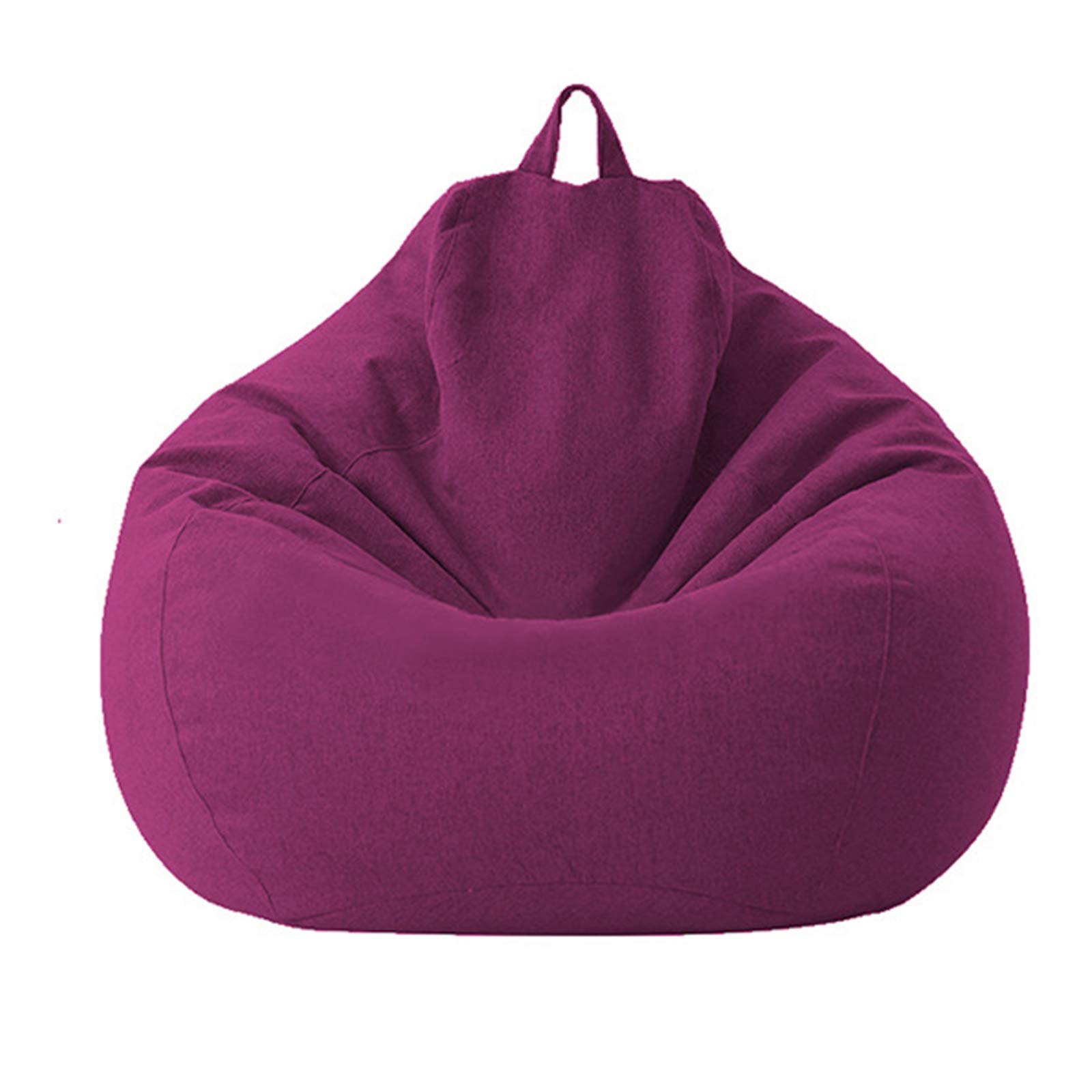 Housse de fauteuil poire violette et grand sac de haricots en tissu coton