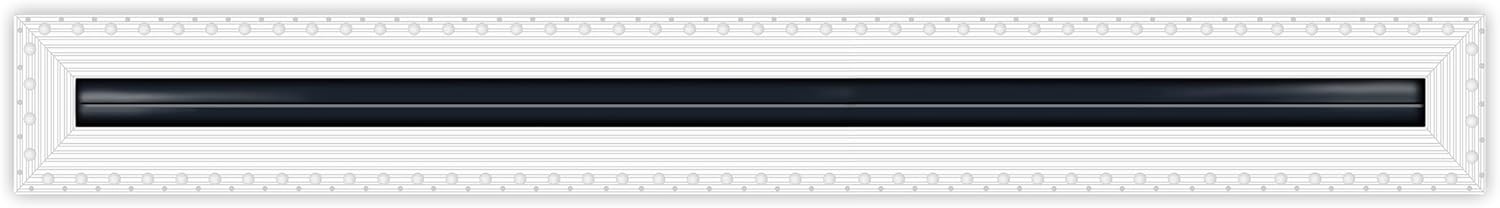 BUILDMART - 60" Mud-in Linear Slot Diffuser - 1 Slot - Air Vent Cover - Drywall MUD in White Air Vent - MUD Linear Slot Diffuser - Register Grille for Ceiling and Walls - Texas Buildmart
