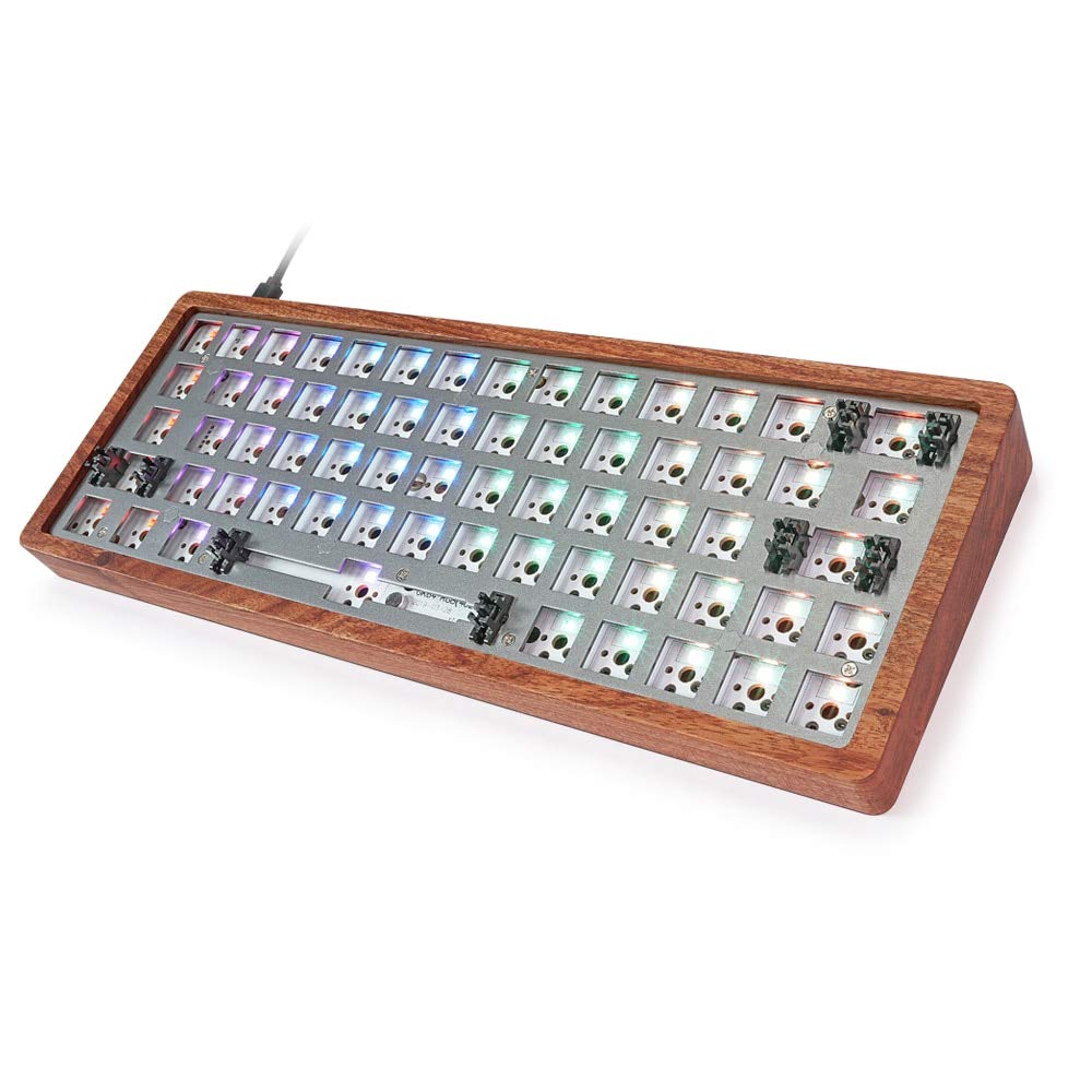 Buy Keyboards hot swappable gk64 pcb Custom Mechanical Keyboard rgb