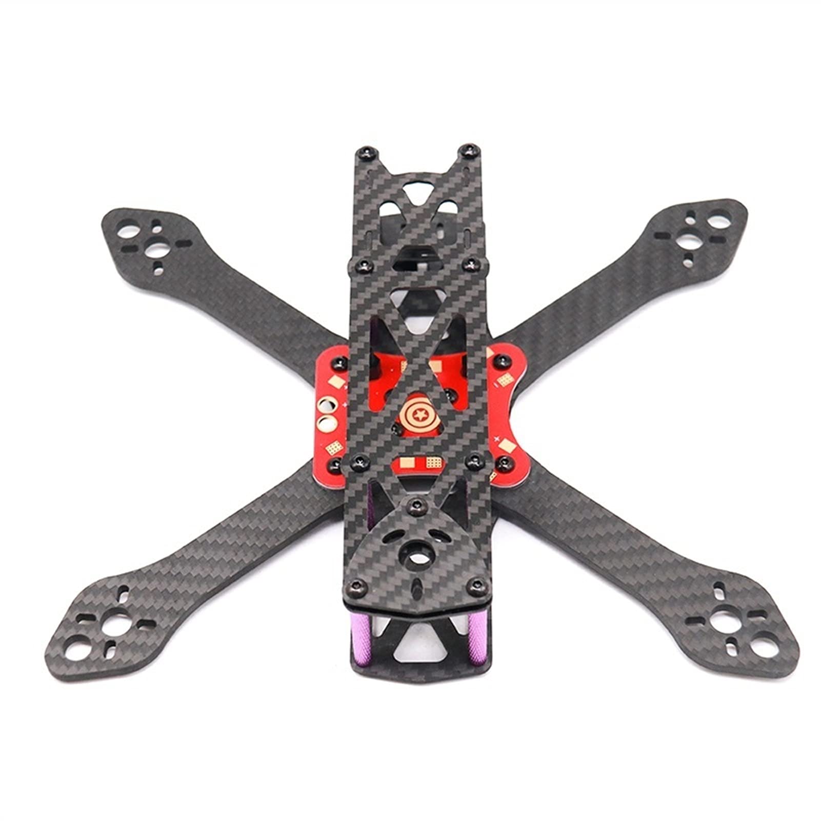 Kit telaio in fibra di carbonio con passo 220mm e braccio da 4mm Racing Drone Quadcopter FPV Martian II Bracci del telaio del quadricottero (Color : Frame Kit)