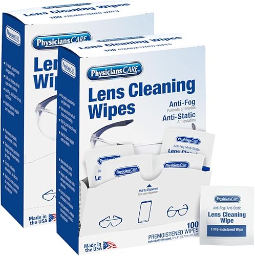 Miniatura 10 de PhysiciansCare - Toallitas antiempañantes y antiestáticas para lentes, 1 paquete, (100 unidades)