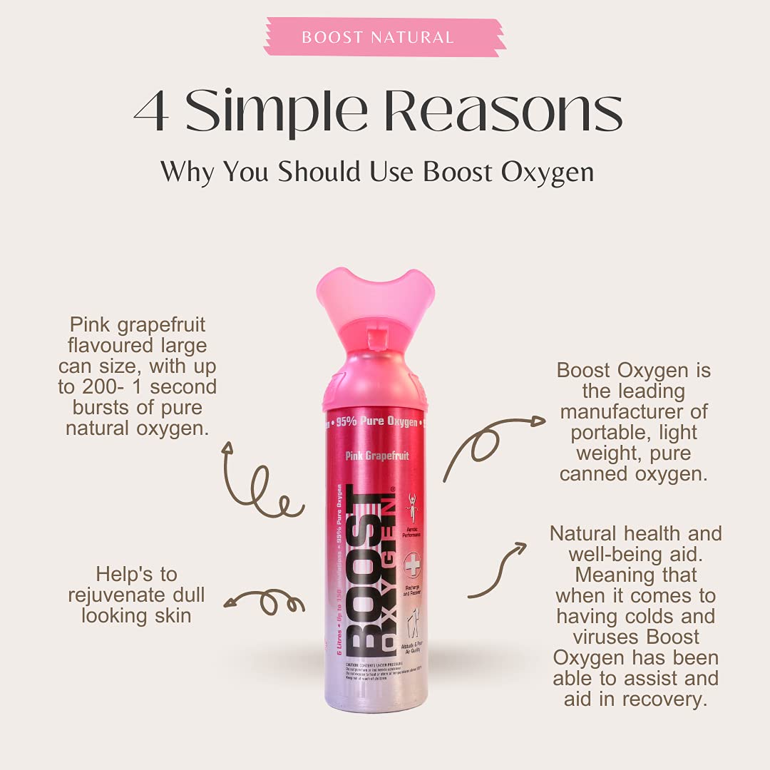 Buy Boost Oxygen Pink Grapefruit Oxygen Concentrator 9L Pure Oxygen