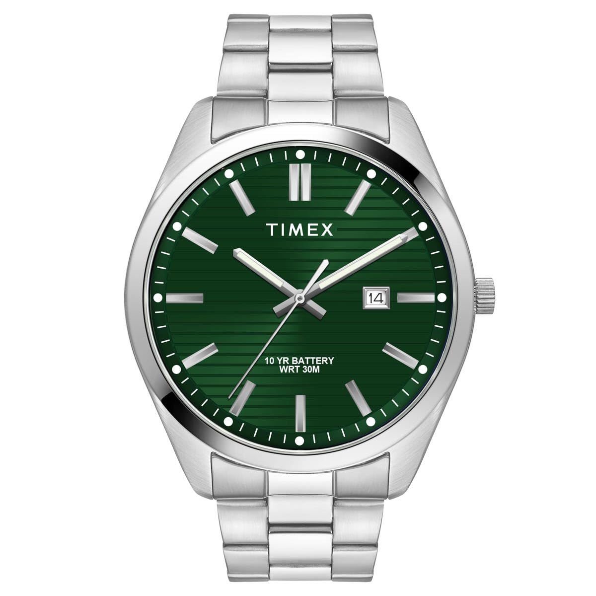 TIMEX Men Stainless Steel Green Round Analog Dial Watch- Twtg10409, Band Color-Silver (B0CQRNR4WC) Amazon Price History, Amazon Price Tracker