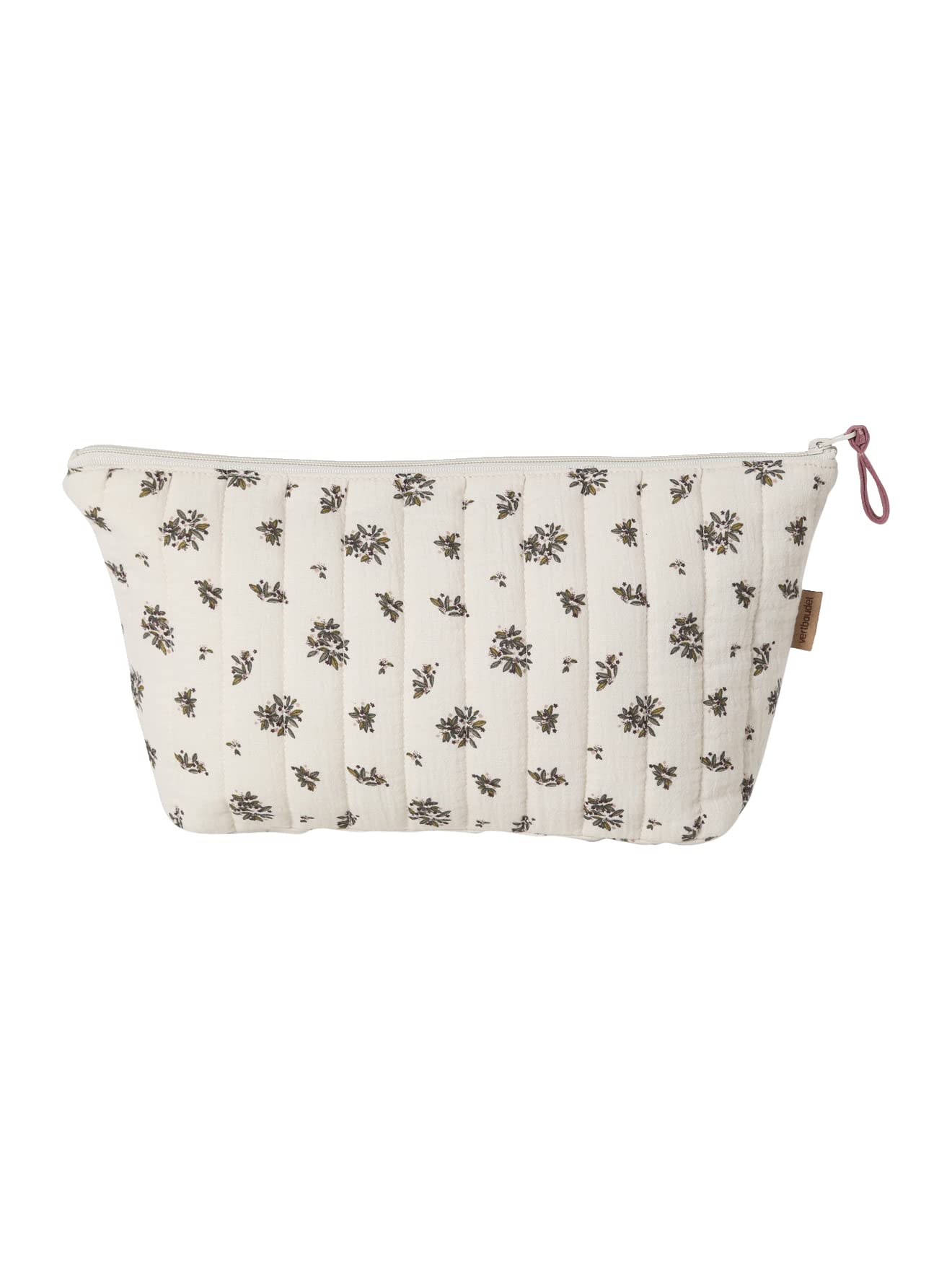 VERTBAUDET Trousse de toilette enfant en gaze de coton imprimé fleurs grenier TU