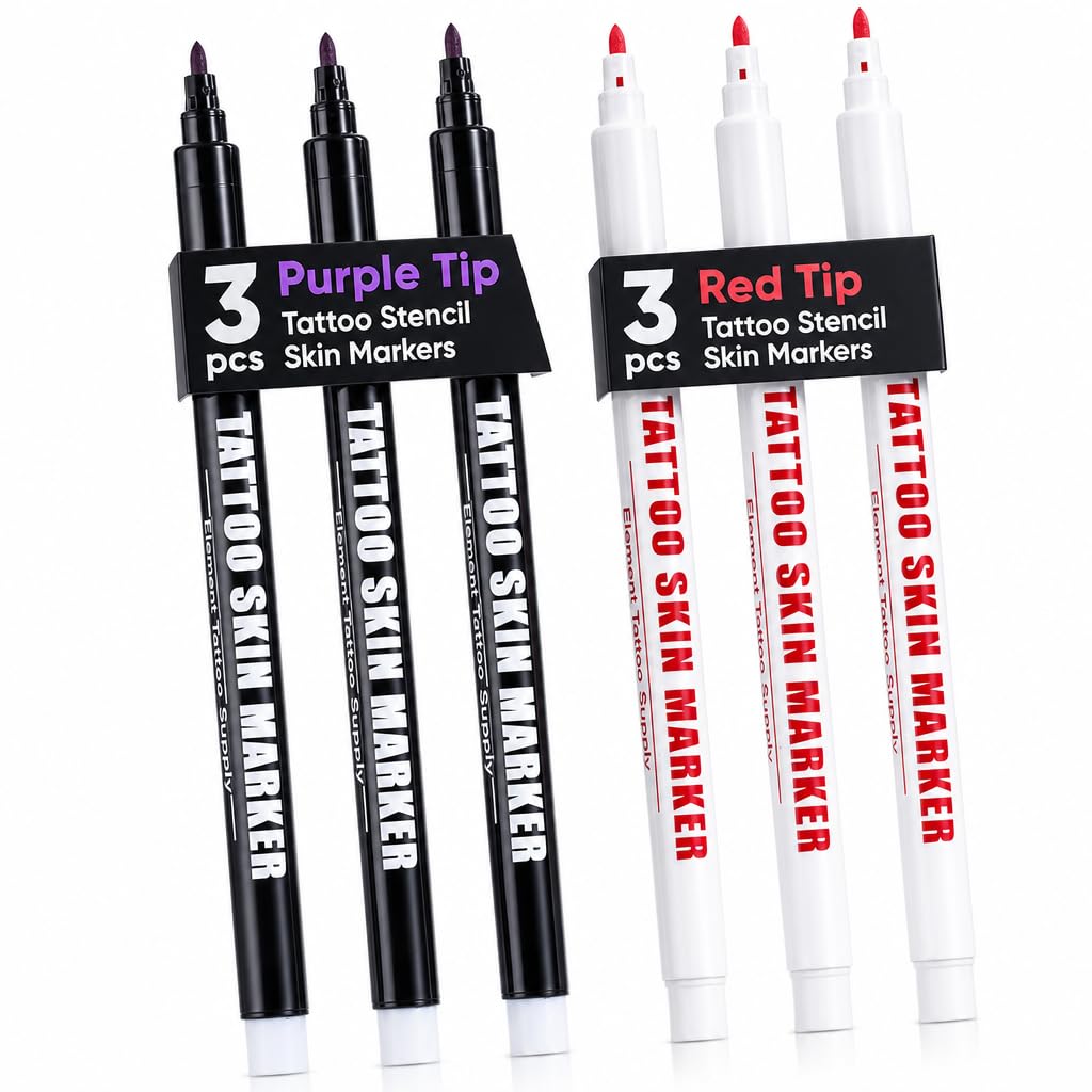 Tattoo Markers Pack of 5 - Element Tattoo Supply -13