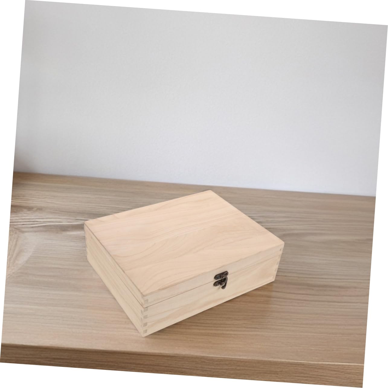 Toddmomy Große Schmuckschatulle, 2 Stück, Abschließbar, Beige
