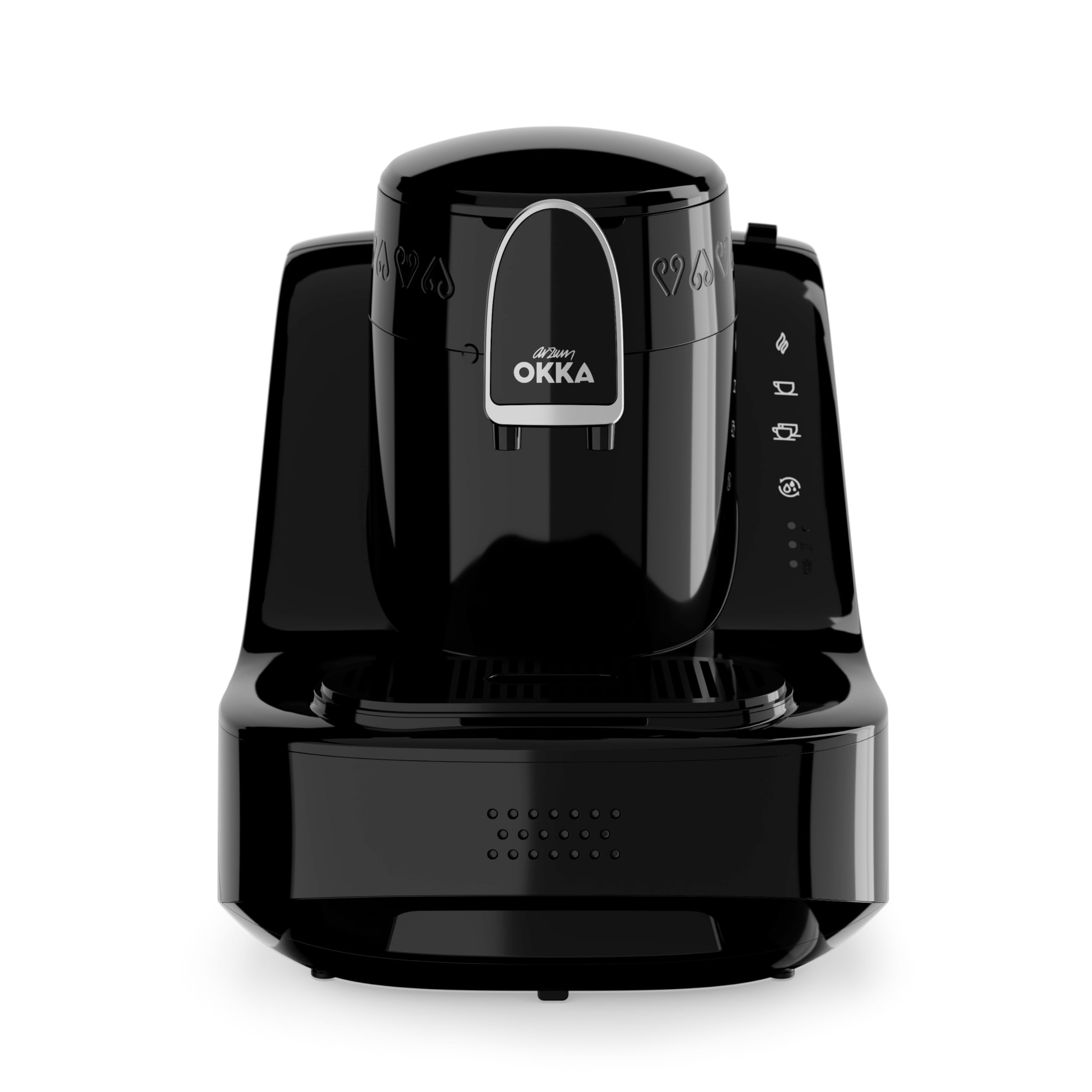 Arzum Okka Elite Türkische Kaffeemaschine, Kahve Makinesi Mit 710W Leistung, Abnehmbarem Wassertank, Ghost Touch Panel Und Langsam-Brüh-Funktion Für 2 Tassen