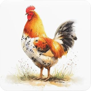 Fridge Magnets Waterproof Heavy Duty Small Magnets for Fridge Chicken Print Refrigerator Magnets Mini Round Cute Decorative Magnets for Crafts Home Kitchen Office Whiteboard Decor