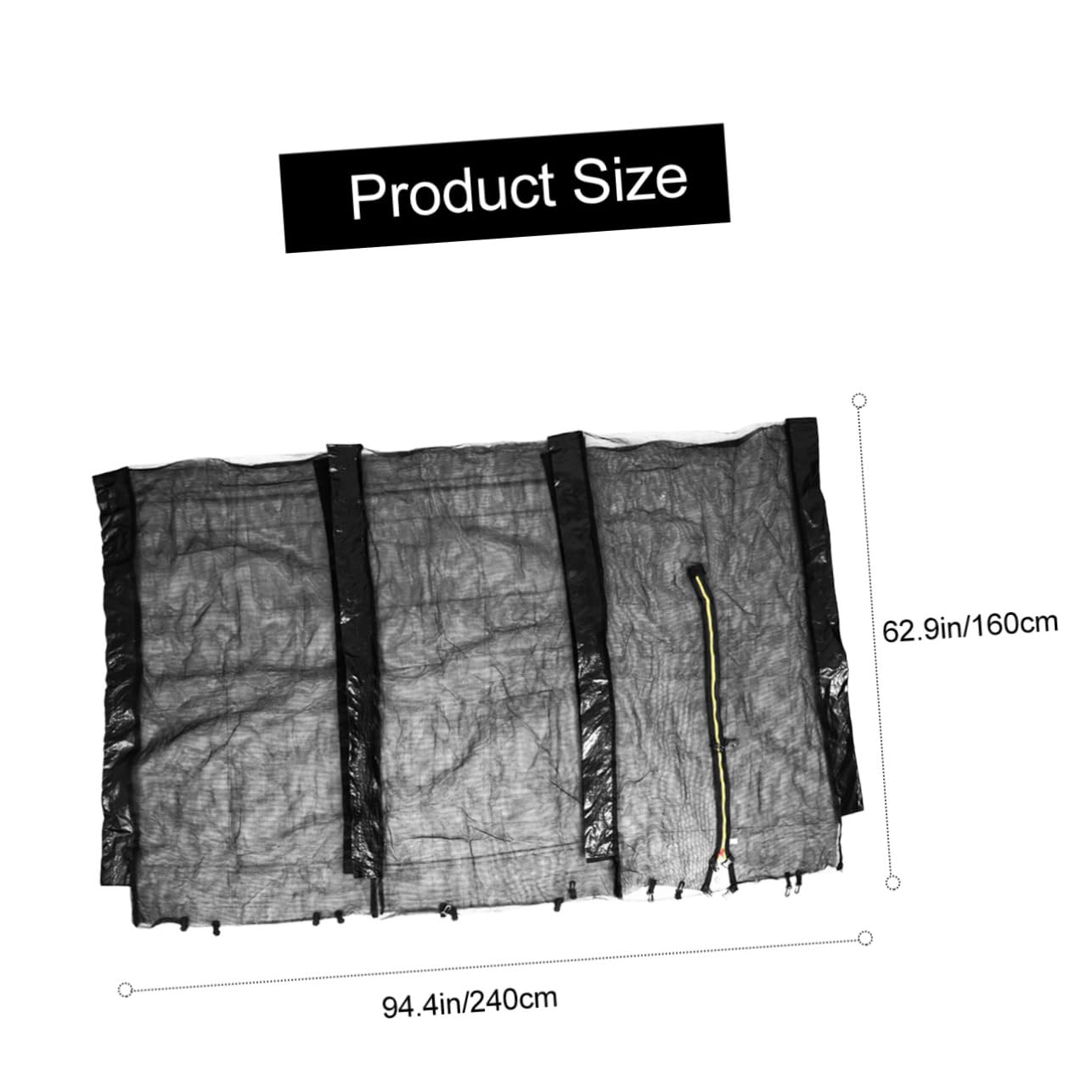 balacoo Trampoline Shade Safety Net Set High Density Mesh 6 Ft Tall for Family Fun