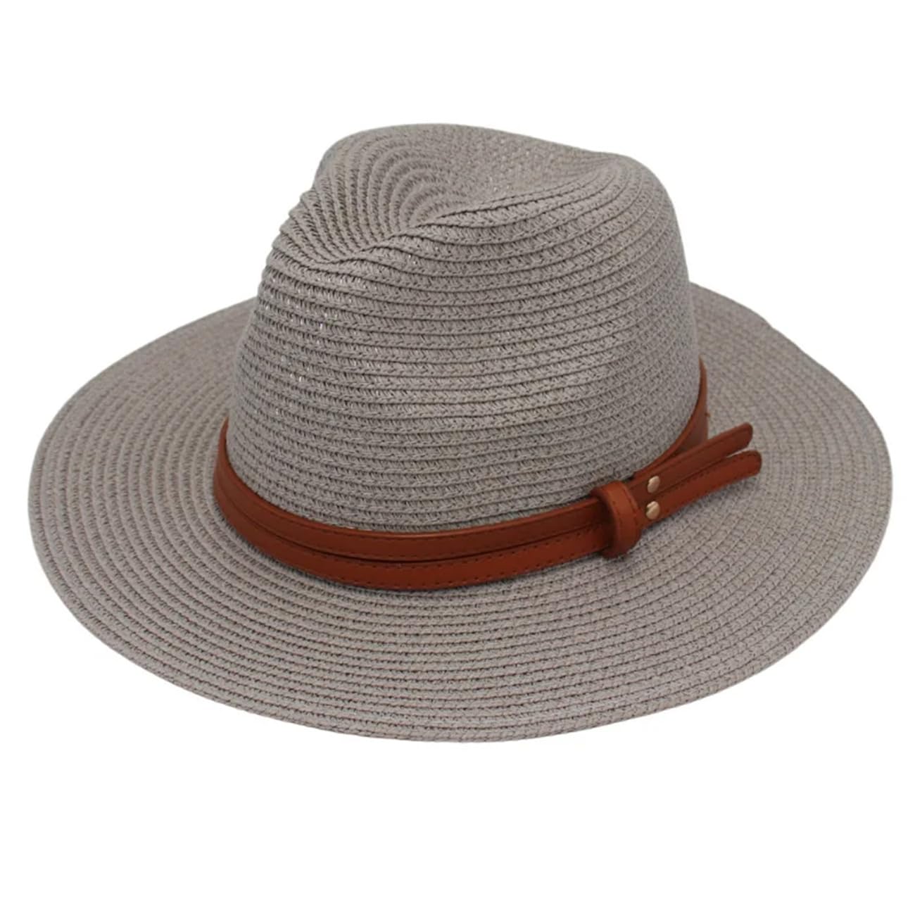 Donne Uomini Accessori Cintura Cappelli di Paglia Panama Estate Spiaggia Casual Jazz Cap Viaggio