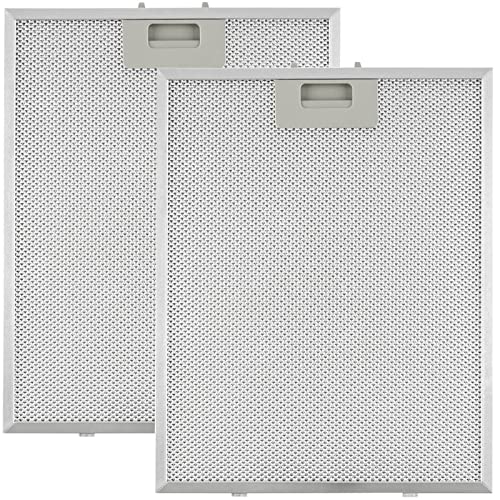 Ansook Filtro de Grasa para Campana Extractora cocina Cooke & Lewis de Cocina(Plata, 320 x 260 mm, 2 Piezas)