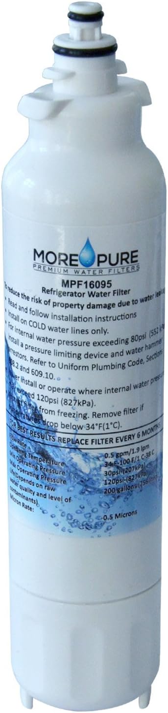 MPF16095 Refrigerator Water Filter Compatible with LG LT800P and Kenmore 46-9460 image 3 of 7 B07B449R2V