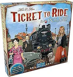 Galápagos, Ticket to Ride: Polônia (Expansão), Jogo de Tabuleiro para Amigos, 2 a 4 jogadores, 30 a 60 minutos por partida