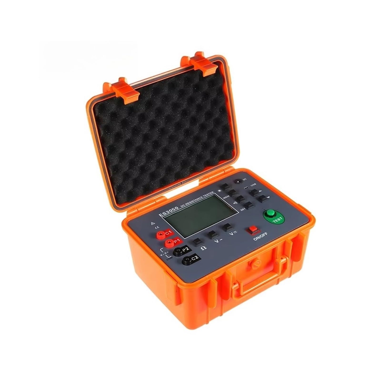 Testeur de résistance ES3050 1A DC, mégohmmètre, compteur d'isolation, tension 1000V Efficacité